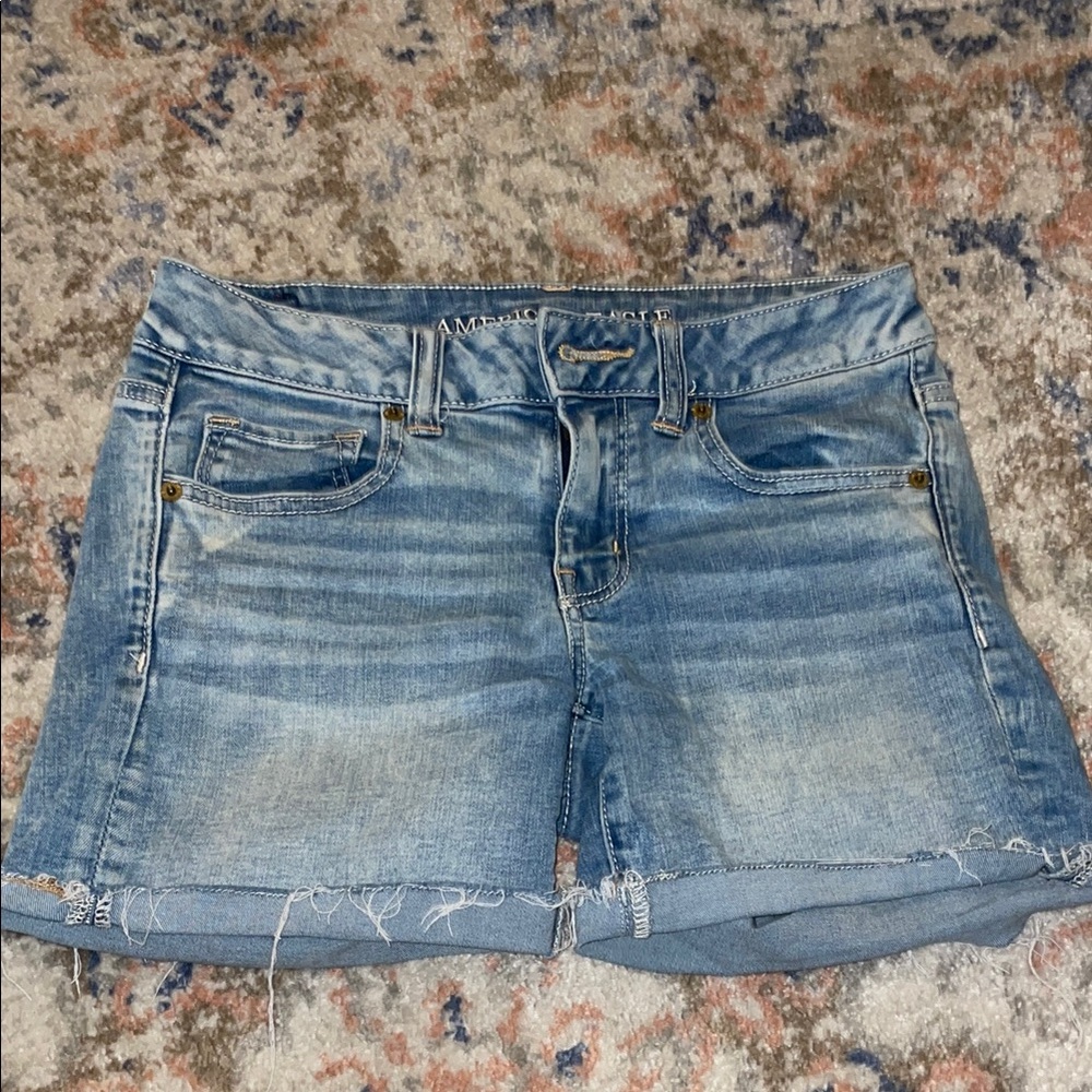 Light Blue Denim Shorts